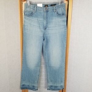 Lee Jeans Women's Size 31 High Rise Straight Ankle Denim NEW
